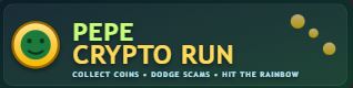 Pepe Crypto Run Logo